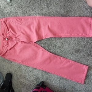 Size 12 skinny jeans salmon color